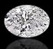 Oval cut shape diamond